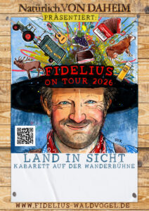 Plakat Fidelius Waldvogel Tour 2026 – ohne Datum